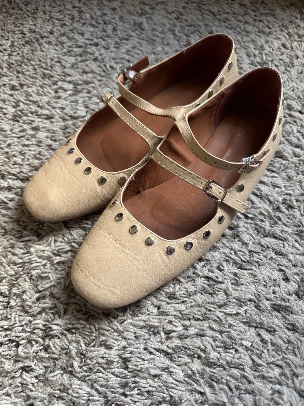 Anthropologie studded flats